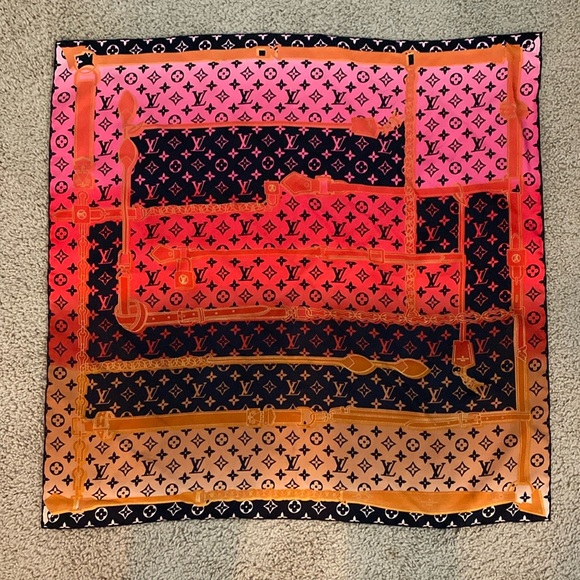 Louis Vuitton Silk Monogram Scarf - Picture 1 of 3